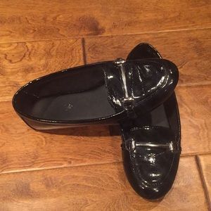 American Eagle Black Shiny Flats Girls Size 4